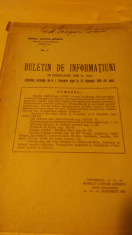 Buletin de Informatiuni militare Armata - 1920 - Romania Mare - politica int-ext foto
