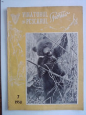 Revista Vanatorul si pescarul sportiv nr. 7/ 1958 / CRP1 foto