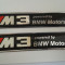 2 X Sticker/Logo/marca auto/emblema BMW ///M3 siliconata 3D