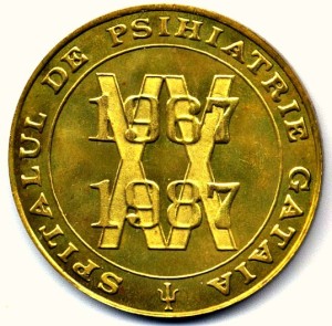 Medalie Spitalul De Psihiatrie Gataia 20 Ani 1967 1987 Bronz Medicina Okazii Ro