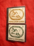 Serie- Sport -Jocurile Pacificului Sud 1963 Papua Noua-Guinee , 2 val., Nestampilat