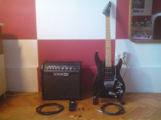 Chitara electrica ESP/LTD + Amplificator Line6 Spider IV + Accesorii foto