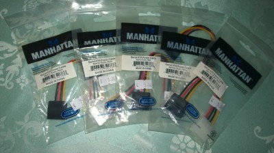 Adaptor Power Molex- Single Sata Manhattan Noi Livrare gratuita! foto