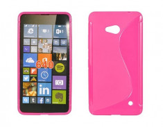 Husa Microsoft Lumia 640 Nokia TPU S-LINE Pink foto