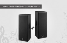 Set cu 2 Boxe Profesionale YAMAHA DSR 215 foto