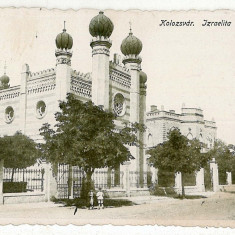 118 - Cluj, SYNAGOGUE - old postcard - used - 1918