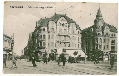 338 - ORADEA, Bihor, Market - old postcard - used - 1917 foto