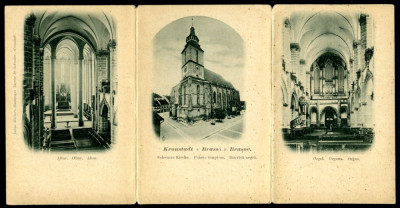 2281 - BRASOV, Black CHURCH - 3 old postcards - unused foto