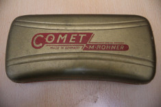 INSTRUMENTE MUZICALE-MUZICUTA HOHNER-MARCA COMET CU HARTIA SI CUTIA ORIGINALE. foto