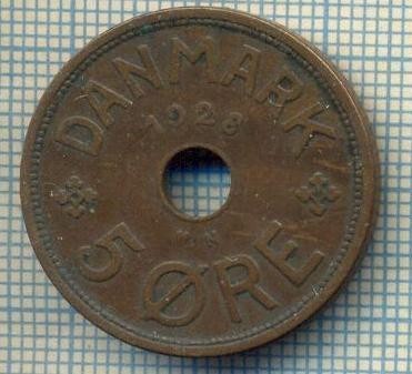 6638 MONEDA - DANEMARCA (DANMARK) - 5 ORE - ANUL 1928 -starea care se vede foto