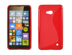 Husa Microsoft Lumia 640 Nokia TPU S-LINE Red foto