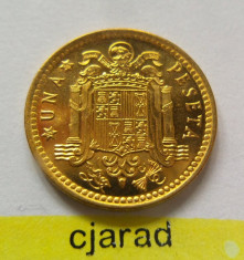 Moneda 1 PESETA - SPANIA, anul 1966 *cod 1189 = UNC DIN FASIC! foto