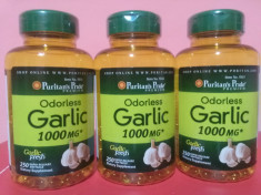 GARLIC, extract usturoi, 1000 mg, 250 capsule moi, cel mai bun pret in Romania! foto