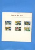CARTON FILATELIC SAN-MARINO 1953 FLORI