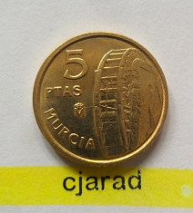 Moneda 5 Pesetas - Spania 1999 *cod 1187 UNC foto