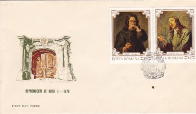 bnk fil FDC Reproduceri de arta II 1970 foto