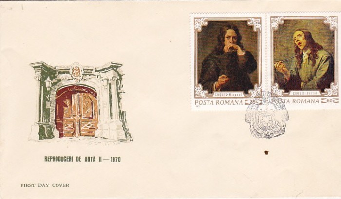 bnk fil FDC Reproduceri de arta II 1970