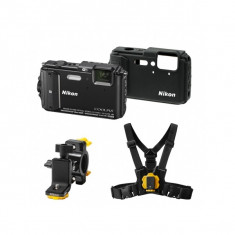 Aparat foto compact Nikon Coolpix AW130 16 Mpx zoom optic 5x WiFi subacvatic Outdoor Kit Negru foto
