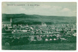 1460 - GHERLA, Cluj, Panorama, Railway Station - old postcard - used - 1917, Circulata, Printata
