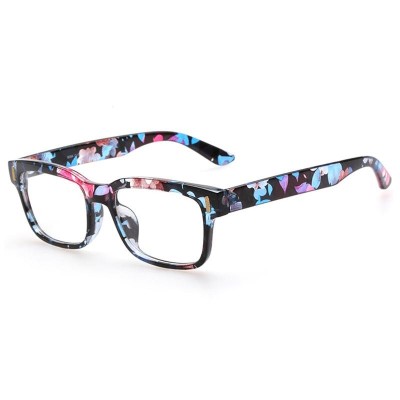 Ochelari lentila transparenta rame plastic flori model FLOWER foto