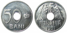 Romania - 50 bani 1921 UNC - Piesa de Colectie ! foto