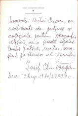 Iosif Constantin Dragan autograf si dedicatie 1980 foto