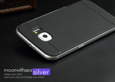Carcasa de protectie pt Samsung Galaxy S6 Spigen Neo Hybrid Remake ARGINTIU foto