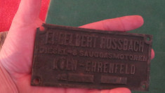 emblema motor Germania-ENGELBERT ROSSBACH,alama foto