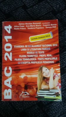 LIMBA ROMANA BACALAUREAT 2014 ,TESTE TOATE PROFILURILE . foto