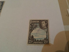 anglia/colonii/bermuda 1938 reg. george/ 1v. stampilata/13 euro foto