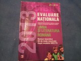 EVALUARE NATIONALA LIMBA SI LITERATURA ROMANA NOTIUNI TEORETICE .