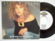 Disc vinil KYLIE MINOGUE - Je ne sais pas pourquoi (format mic 7&amp;quot; - PWL 1988) foto