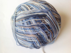 Fir de tricotat sau crosetat , lana 75% cu poliamida , moale ,degrade foto