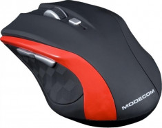 Mouse Modecom Wireless MC-WM5 optic negru cu rosu foto