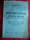 C.Georgescu -Conversiunea si Asanarea Datoriilor Agricole ,autograf- Ed.1932