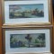 2 peisaje inramate , uleiuri , semnate