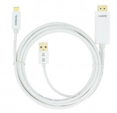 Cablu MHL USB type C (USB 3.1) la HDMI 1080P HDTV S1, X600, LeTV, MEIZU MX5 foto