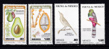 Mexic 1981 fauna pasari flori fructe MI 1747-1750 MNH w28, Nestampilat