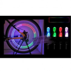 capac ventil led multicolor, ventil roata, auto, bicicleta, moto foto