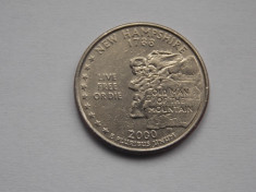 QUARTER DOLLAR USA NEW HAMPSHIRE 2000 foto