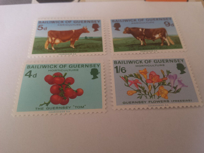 anglia/guernsey 1970 fauna+flora/serie MNH/ 24 EURO