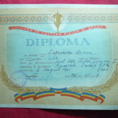 Diploma UCFS -Campion RPR Inot la 400m liber ,Junior I -1961, CCA (Steaua)