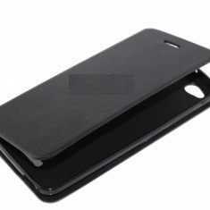 HUSA TOC FLIP COVER CARTE DIN PIELE ECO PENTRU ALLVIEW V1 VIPER S4G - V1 VIPER S 4G NEGRU foto