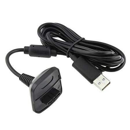 Cablu USB pentru incarcare controller / maneta Microsoft Xbox 360 NEGRU