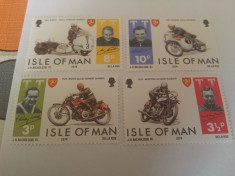 anglia/man 1974 motociclete/serie MNH foto