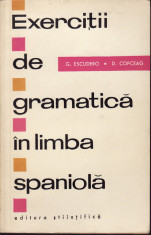 G. Escudero - Exercitii de gramatica in limba spaniola - 34042 foto