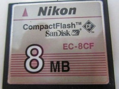 COMPACT FLASH 8MB /compact flash nikon 8 mb NIKON EC-8CF foto