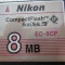 COMPACT FLASH 8MB /compact flash nikon 8 mb NIKON EC-8CF