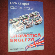 333 de intrebari si raspunsuri din gramatica engleza - Leon Levitchi