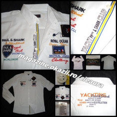 CAMASA 3XL ALBA BARBATI FIRMA PAUL&amp;amp;SHARK MADE IN ITALY 100% BBC EMBLEME ETICHETE foto